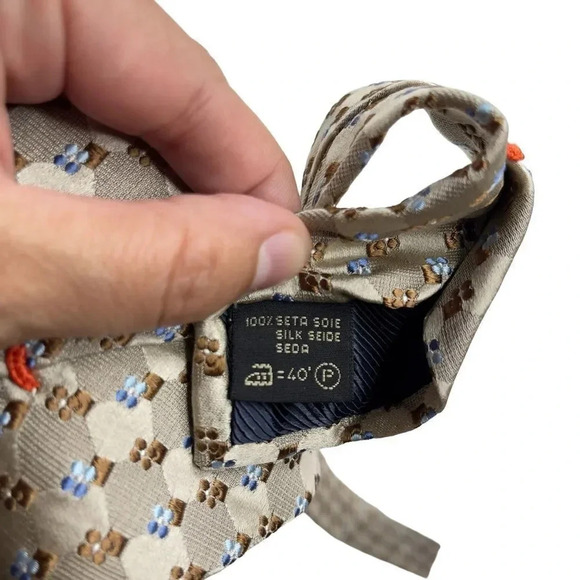 ERMENEGILDO ZEGNA Purple Striped Silk Tie Italy 60"-3,5" - Picture 5 of 7